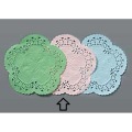 レースペーパーエコノミー ピンク 丸 5号(500枚入) ※商品は画像真ん中のピンクです※左右の色は含まれません。ご注意ください。 写真2
