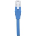 Cat6A ツメの折れないLANケーブル フラット ストレート 20m ブルー 写真2