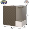 ダイニチ 気化ハイブリッド式加湿器 集合住宅 19畳/戸建て 12畳/タンク容量 6.3L/3年保証 HD-RXC700C-T ショコラブラウン 写真2