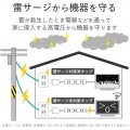 電源タップ おしゃれ 2m エレコム Color Style ブラウン 6個口 T-BR04-2620BR | 個別スイッチ 雷ガードタップ サージ 節約 省エネ 写真2
