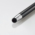 スマートフォン・タブレット用タッチペン/超感度タイプ/ノック式/ブラック 写真2