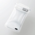 スマートフォン用防水・防塵ケース/水没防止タイプ/Lサイズ/ホワイト 写真2