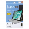 9.7インチ iPad 2018年モデル&2017年モデル/フラップカバー/ソフトレザー/フリーアングル/スリープ対応/ブラック 写真2