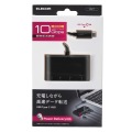 USBHUB/USB3.1(Gen2)/PD対応/Type-Cコネクタ/Aメス2ポート/Cメス2ポート/バスパワー/ブラック 写真2