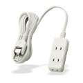 エレコム シャッタータップ 3個口 3m ホワイト | 電源タップ 延長コード 白 写真2