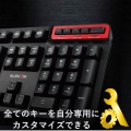ゲーミングキーボード メンブレン ハードウェアマクロ機能 PS5 ブラック 写真2