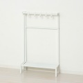 コンパクト伸縮カバンラック(ホワイト) 写真2