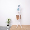Bamboo ポールハンガー ホワイト 竹材で軽くて丈夫 帽子 バッグ 玄関やリビング 寝室に 高さ168cm 23555 写真2