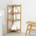 Bamboo コーナーラック4段 竹材使用 シンプル 耐久性が高い 軽量 移動が簡単 積み重ねOK ナチュラル 玄関 リビング 洗面所 写真2