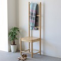 Bamboo ラダーチェア 耐久性に優れた竹材使用 ハシゴ調デザイン タオルやストール・マフラー掛けにも 玄関、リビング、寝室など 写真2