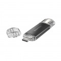 USB-A&USB-C搭載USBメモリー(USB3.2 Gen1) 128GB ブラック 写真2