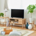 テレビ台 ローボード 白井産業 32-43V型テレビ対応 コンパクト 一人暮らし コード収納 おしゃれ ナチュラルブラウン 幅80.1 奥行40.3 高さ42cm  FBW-4080HNA 写真2
