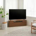 テレビ台 ローボード 白井産業 32-49V型テレビ対応 どんな角度でも設置可能 収納 キャスター付き ダークブラウン 幅110 奥行42.2 高さ36cm ROC-3511DH DK 写真2