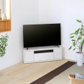 テレビ台 ローボード 白井産業 32-49V型テレビ対応 テレビボード 一人暮らし 収納 キャスター付き ホワイト 幅110 奥行42.2 高さ36cm ROC-3511DH WH 写真2