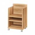 サイドワゴン 白井産業 ラック キャスター付 デスクサイド デスク下 ランドセル収納 約幅41 奥行40 高さ67cm ナチュラルブラウン ナチュリカ NTU-6540WNA 写真2