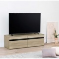 テレビ台 白井産業 幅120cm 高さ37cm グレー 50V型対応 TVボード ローボード ナチュリカ 写真2