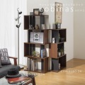 白井産業 ディスプレイラック 約 幅60 奥行24 高さ143 cm 本 棚 bookshelf ブラウン (COB-1460 DK コビナス) | ラック ディスプレイ 本棚 おしゃれ 木製 収納 写真2