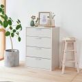 チェスト タンス 衣類収納 同シリーズで組み合わせ自由自在 一人暮らしの部屋や狭いスペースにぴったりサイズ ホワイト 白木目 写真2