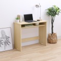 デスク 机 白井産業 テーブル ワークデスク 収納 リビング 木製 一人暮らし コンパクト シンプル 北欧 高さ約72cm 幅約90cm ナチュラルブラウン 木目柄 フルニコ 写真2