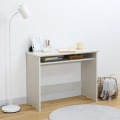 デスク 机 白井産業 テーブル ワークデスク 収納 リビング 木製 一人暮らし コンパクト シンプル 北欧 おしゃれ 高さ約72cm 幅約90cm ホワイト 木目柄 フルニコ 写真2
