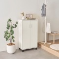 下駄箱 シューズボックス 白井産業 幅63cm 高さ114cm ホワイト 白木目 扉 約21足収納 靴箱 玄関収納 シューズラック フルニコ 写真2