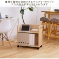 デスクサイドワゴン 白井産業 キャスター付き A4サイズ 収納 デスク下 オフィスワゴン 取っ手付き 幅60cm 天板無し ナチュラル オフィスコ2 ONA-6060P NA 写真2