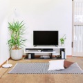 テレビ台 白井産業 ローボード テレビボード 収納 リビング 50V型対応 大型 シック シンプル 幅120cm 高さ約34cm ホワイトブラック ヴォルデバ 写真2