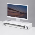 電源タップ+USBポート付き机上ラック(W600×D200 ホワイト) 写真2