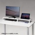 木製机上ラック(W1000・ブラック) 写真2