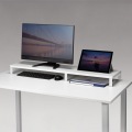 木製机上ラック(W1000・ホワイト) 写真2