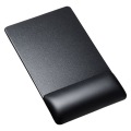 リストレスト付きマウスパッド(レザー調素材、高さ標準、ブラック) 写真2
