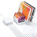 USB充電器(6ポート・合計12A・ホワイト) 写真2
