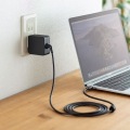 USB Power Delivery対応AC充電器(PD65W・TypeCケーブル一体型) 写真2