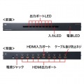 4K/60Hz・HDR対応HDMI分配器(8分配) 写真2