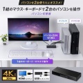 4K対応HDMIパソコン切替器(エミュレーション非搭載・2:1) 写真2