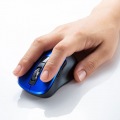 静音ワイヤレスブルーLEDマウス(5ボタン・ブルー) 写真2