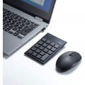 ワイヤレステンキー マウスセット 静音 USB接続 Windows 2.4GHz 電池式 パンタグラフキー ブルーLEDセンサー 3ボタン カウント切替 写真2