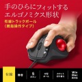 有線トラックボール(静音・5ボタン・親指操作タイプ) 写真2