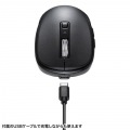 静音Bluetoothワイヤレスマウス(充電式・5ボタン・ブラック) 写真2