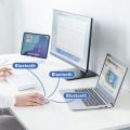 サンワサプライ 静音Bluetoothマウス 左右対称 ブルー MA-BBS333BL 写真1