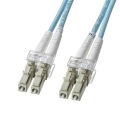 アーマードメガネ型光ファイバケーブル(マルチOM3、LC×2-LC×2、2m) 写真2