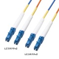 コード集合型光ファイバケーブル(シングルモード、LC×2-LC×2、100m) 写真2