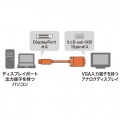 DisplayPort-VGA変換ケーブル 3m 写真2