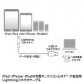 ライトニングケーブル 白 1m 写真2
