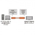 DisplayPort-HDMI変換ケーブル 1m 写真2