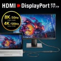 HDMI-DisplayPort変換アダプタ(8K/30Hz) 写真2