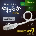 カテゴリ7LANケーブル(スリム、やわらか、ツメ折れ防止コネクタ) 写真2