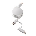 USB2.0 Type-C巻き取りケーブル(Lightning変換アダプタ付き) 写真2