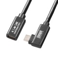 USB5Gbps Type-C延長ケーブル(L型・PD100W・1m) 写真2