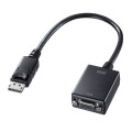 DisplayPort-VGA変換アダプタ ケーブル一体型 ケーブル長20cm 写真2